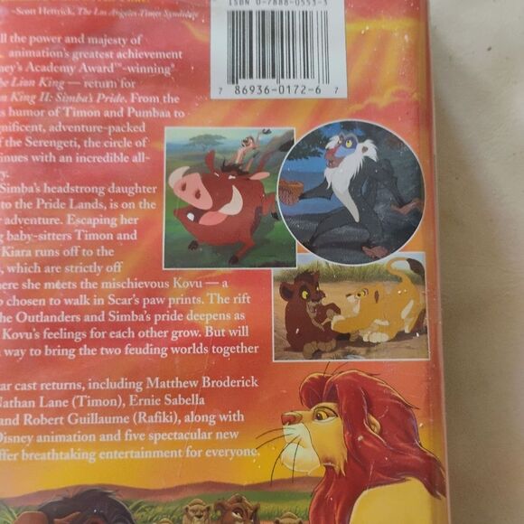 The Lion King II: Simba's Pride VHS - Picture 4 of 8